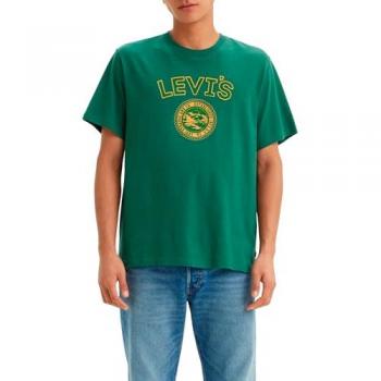 Camiseta de hombre Levi's Relaxed Fit de manga corta con cuello redondo en color Bistro Green, talla S