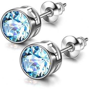 Susan Y Regalos día de la Madre Pendientes Mujer Regalos del día de Madres para mamá Mujeres niñas Cristal de Swarovski joyería de Moda Fina Regalos de cumpleaños para Damas Hermana Novia