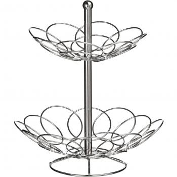 Premier Housewares Frutero, Metal, Plateado, Centimeters