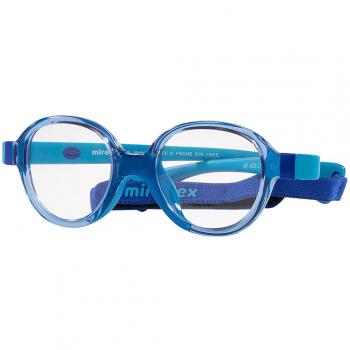 Miraflex MF4003 Kids L117 Kids' Eyeglasses Blue Size 38 - Frame Only, Free Lenses, HSA/FSA Insurance, Blue Light Block Available