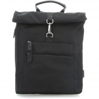 Mochila Jost Bergen 34 cm negra, tipo roll-up, capacidad de 8 litros