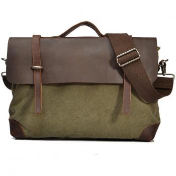Outdoor Peak - Bolso al hombro para hombre Verde Army Green Maße: ca. 38 cm