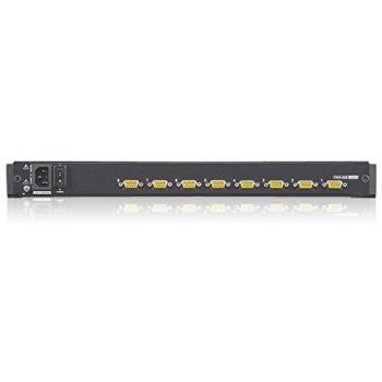 Conmutador KVM ATEN CL1308N USB/PS2, Montaje en Rack, Pantalla LCD, Negro