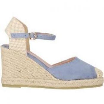 Alpargatas de Cuña Jeans/Jeans blue con Detalle de Hebilla y Suela Antideslizante