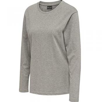 Hummel Women's Long Sleeve Red Basic T-Shirt
