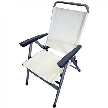 Ferrino Slim Sillón Plegable de Camping y jardín, Beige