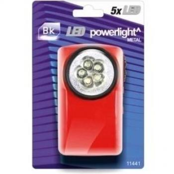 Silver sanz LINTERNAS BK - Linterna bk metal powerlight 5 leds 3aaa