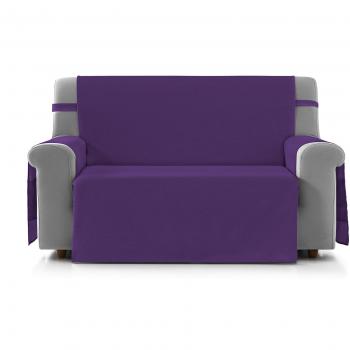 Eiffel Textile Marsella Cubre Sofá Algodón Malva 150 x 195 x 2 cm 3 Plazas