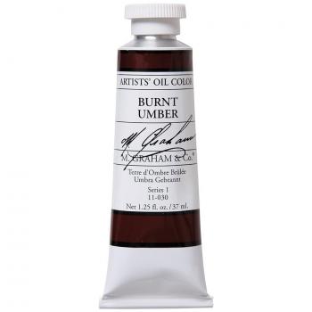 M. Graham 30ml Tube Oil Paint, Burnt Umber
