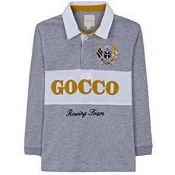 Gocco Polo Bicolor, Gris (Gris Claro Melange Gc), 3-4 años para Niños