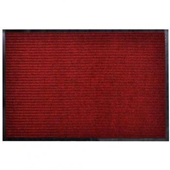 vidaXL Alfombra de Entrada de PVC roja, 90 x 150 cm