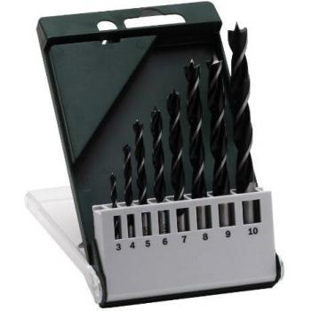 Bosch 2 609 255 215 - Juego de 8 brocas en espiral para madera