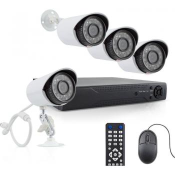DVR de Vigilancia 4 Canales con 4 Cámaras y Monitoreo Remoto H.264