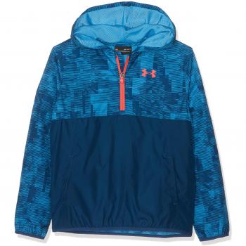 Under Armour Packable 1/2 Zip Jacket Parte Superior del Calentamiento, Niños, Azul