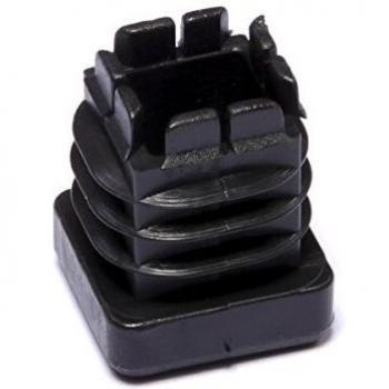 Brinox B75635N Contera Interior Cuadrada, Negro, 20 x 20 mm, Set de 50 Piezas