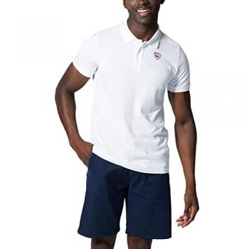 Rossignol Men's Short Sleeve Logo Polo Shirt - White, 2XL