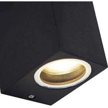 Aplique moderno antracita IP44 2 luces - Baleno II
