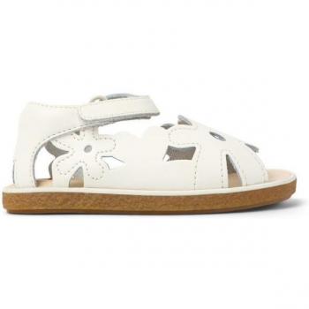 CAMPER Twins - Sandals for First Walkers - White, Size 23, Smooth Leather