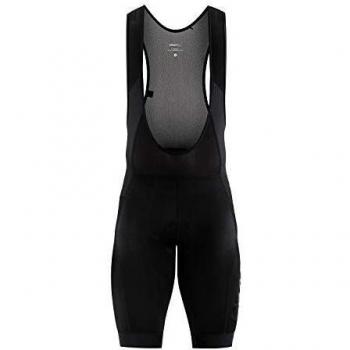 Craft Sportswear Men's Essence Stretch Cycling Bib Shorts with C3 Chamois Pad - Black - Small