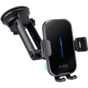 Soporte de Coche para Smartphone con Carga Inalámbrica 15W - Negro