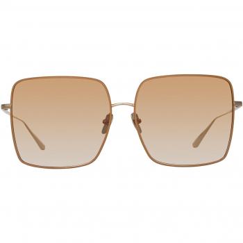 Linda Farrow HINA LFL1458 C2 Women's Sunglasses Brown Size 66