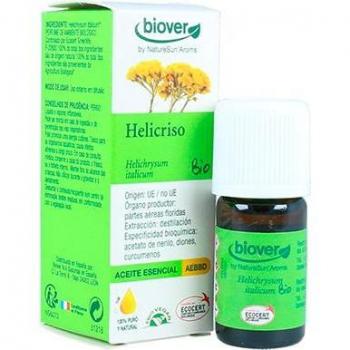 Aceite Esencial de Helicriso (Siempreviva) Biover, Helichrysum italicum Orgánico, 5 ml