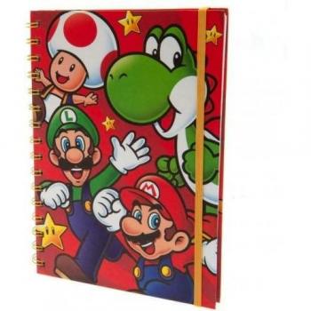 Cuaderno wirebound A5 Super Mario Run Rojo/multicolor