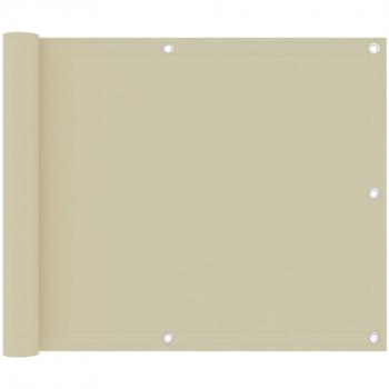 Toldo para balcón tela oxford crema 75x300 cm