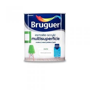 Bruguer Acrylic Multisuperficie Esmalte al agua Mate Blanco Permanente 750 ml