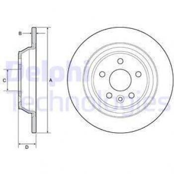 Disco de freno DELPHI BG4804C