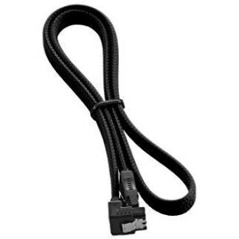 CableMod CM-CAB-RSAT-N60KK-R ModMesh - Cable SATA 3 en ángulo Recto, Color Negro