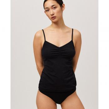 Camiseta interior de mujer de tirantes de algodón orgánico