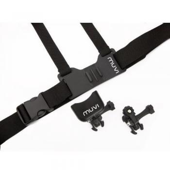 Veho VCC-A016-HSM Pecho / arnés de Cuerpo para MUVI HD con MUVI HD Soporte y Montaje de trípode