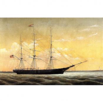 Diseño náutico OdsanArt 16 x 27,94 cm Pop Art de huevos de paisajes marinos' Whaleship Jireh Perry off Clarks punta, New Bedford ' por William Bradford Fine Art Prints de alta calidad sobre lienzo