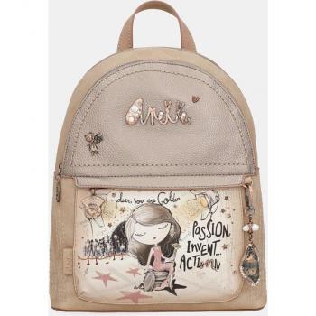 Mochila mediana Anekke Hollywood con dos compartimentos independientes y bolsillos frontal y trasero