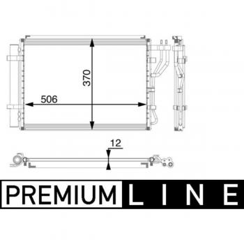 Condensador de aire acondicionado BEHR MAHLE AC 58 000P / MAHLE ORIGINAL AC 58 000P