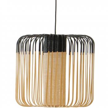 Lámpara Colgante Forestier Bamboo Light M 45 cm Negra