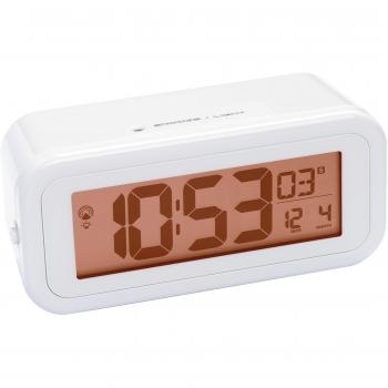 Reloj Despertador Bresser MyTime Amber Blanco