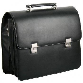 D&N Business Line Maletín, 41 cm, 23 Liters, Negro