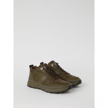 Björn Borg Men's Mid Sneaker PU H100 Green, Size 43