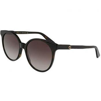 Gucci GG0488S 002 54 Round Women's Sunglasses - Dark Havana Brown Gradient, One Size