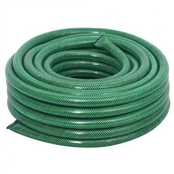 Conjunto de manguera de jardín con accesorios PVC verde 0,75 10 m