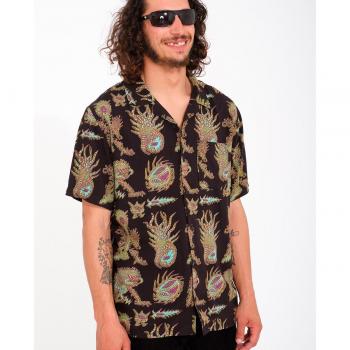 Camisa Volcom Fa Tetsunori Negro Multicolor