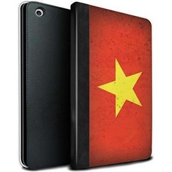 Stuff4 PU Cuero Funda/Carcasa/Folio Libro en Para el Apple iPad Mini 1/2/3 tablet / serie: Bandera Asiática - Vietnam/Vietnamita