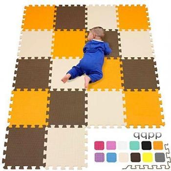qqpp Alfombra Puzzle para Niños Bebe Infantil - Suelo de Goma EVA Suave. 18 Piezas