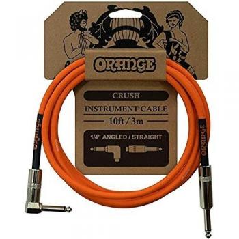 Orange Crush 10ft Instrument Cable, Angled to Straight
