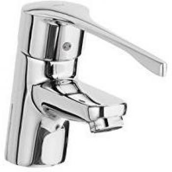 Roca Victoria - grifo monomando para lavabo con maneta gerontológica para personas con movilidad reducida , e . Griferías hidrosanitarias Monomando. Ref A5A3123C00