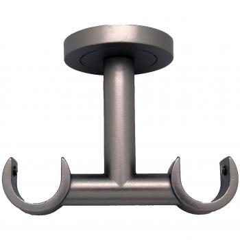 Soporte Doble Techo 20/20mm Cromo Satinado