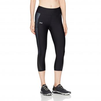 Under Armour Fly By Printed Pantalón Capri, Mujer, Negro, L