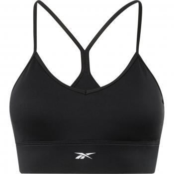 Reebok Women's Workout Ready Tri Back Padded Sports Bra in Night Black - Size XS (UK 4-6)